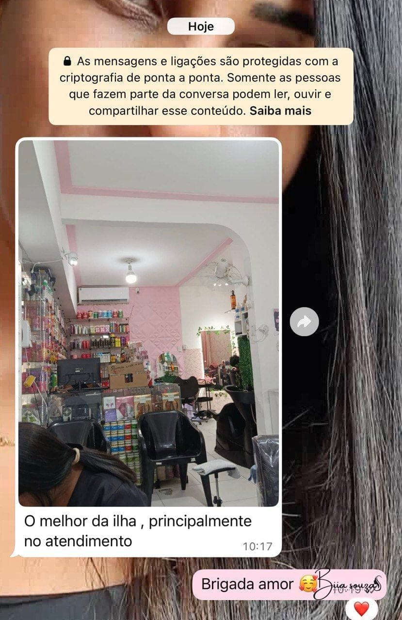 Trabalho do salão Biia Souza na Ilha de Itaparica — Vera Cruz/BA (68)